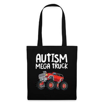 Autisme - Sac en tissu - noir - Devant