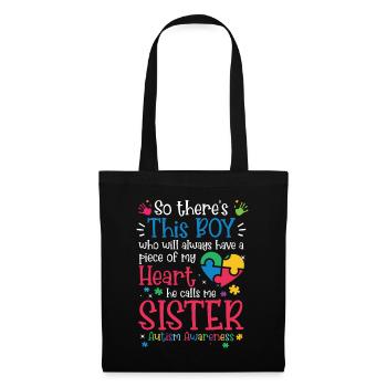 Autism Awareness Day Autistic Gift - Tote Bag - black - Front