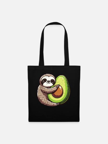 Avocado - Stoffbeutel - Schwarz