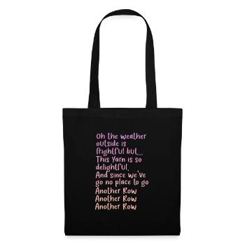 Crochet Knitting Sewing Seamstress Gift - Tote Bag - black - Front