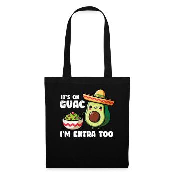 Avocat - Sac en tissu - noir - Devant