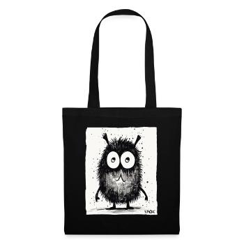 Funny little monster - Tote Bag - black - Front