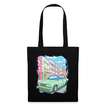 Candy Colored Road Cruiser Car - Tote Bag - black - Front