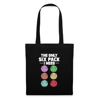 Crochet Knitting Sewing Seamstress Gift - Tote Bag - black - Front