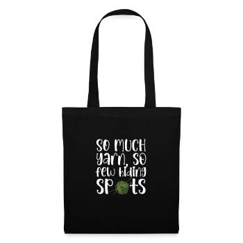 Crochet Knitting Sewing Seamstress Gift - Tote Bag - black - Front