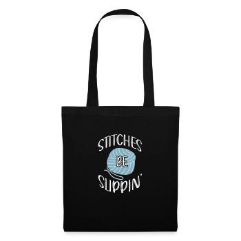 Crochet Knitting Sewing Seamstress Gift - Tote Bag - black - Front