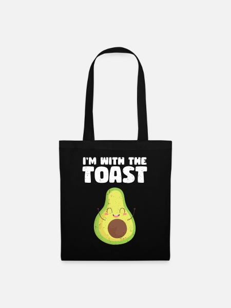 Avocado - Stoffbeutel - Schwarz