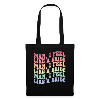 Junggeselle Jungesellenabschied - Stoffbeutel - Schwarz - Vorne