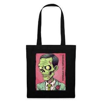 Dressed to Impress: Zombie Gentleman - Tote Bag - black - Front