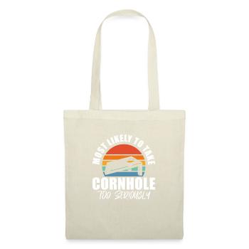 Cornhole pouf trou aveugle cadeau - Sac en tissu - nature - Devant
