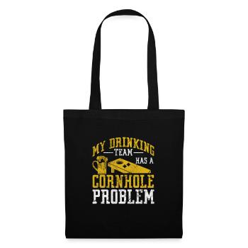 Cornhole - Sac en tissu - noir - Devant