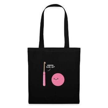 Crochet Knitting Sewing Seamstress Gift - Tote Bag - black - Front