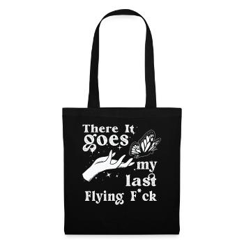 Et voilà mon dernier F volant - Sac en tissu - noir - Devant