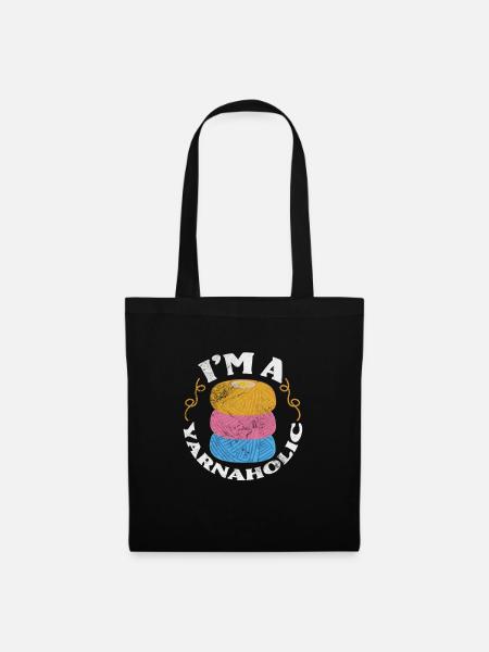 Crochet Knitting - Tote Bag - black