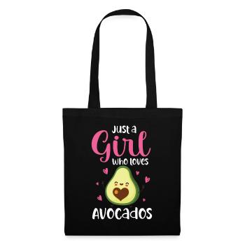Avocado Guacamole Vegan Geschenk - Stoffbeutel - Schwarz - Vorne