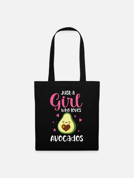 Avocado - Stoffbeutel - Schwarz
