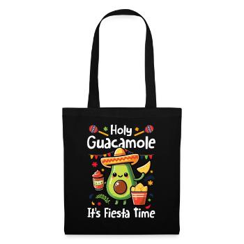 Avocado Guacamole Vegan Geschenk - Stoffbeutel - Schwarz - Vorne