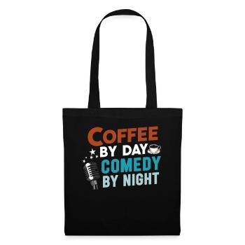 Café Le Jour Comédie La Nuit Comédien - Sac en tissu - noir - Devant