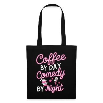 Café Le Jour Comédie La Nuit Comédien - Sac en tissu - noir - Devant