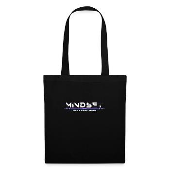 mindset is everything motivation - Tote Bag - black - Front