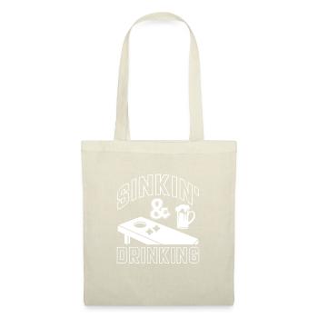 Cornhole pouf trou aveugle cadeau - Sac en tissu - nature - Devant