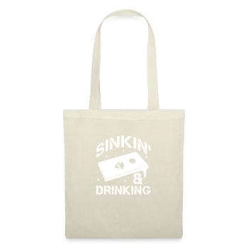 Cornhole pouf trou aveugle cadeau - Sac en tissu - nature - Devant