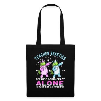 Les meilleurs amis des enseignants parce qu’ils deviennent fous - Sac en tissu - noir - Devant