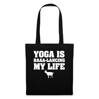 Yoga Is My Therapy - Tote Bag - black - Front