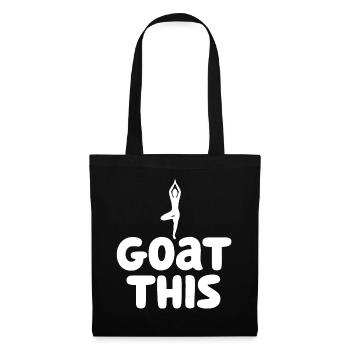 Je chèvre ce passionné de yoga - Sac en tissu - noir - Devant