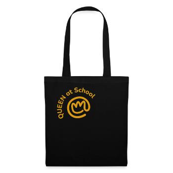 QueenatSchool2 Shirt Working School - Stoffbeutel - Schwarz - Vorne
