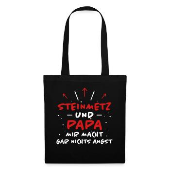 Steinmetz Spruch Beruf Lustiges Steinmetz Geschenk - Stoffbeutel - Schwarz - Vorne