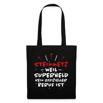 Steinmetz Spruch Beruf Lustiges Steinmetz Geschenk - Stoffbeutel - Schwarz - Vorne