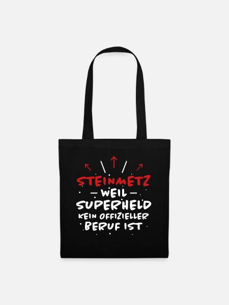 Steinmetz Spruch Beruf Lustiges Steinmetz Geschenk - Stoffbeutel - Schwarz