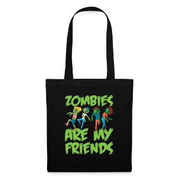 Zombie Zombie-Jäger Zombieapokalypse Geschenk - Stoffbeutel - Schwarz - Vorne