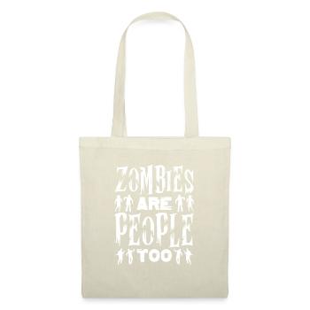 Zombie Zombie-Jäger Zombieapokalypse Geschenk - Stoffbeutel - Natur - Vorne