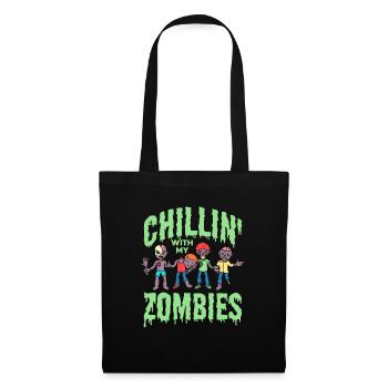 Zombie Zombie-Jäger Zombieapokalypse Geschenk - Stoffbeutel - Schwarz - Vorne