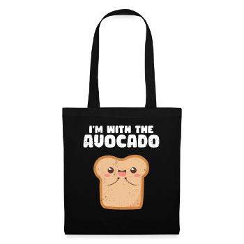Avocado Guacamole Vegan Gift - Tote Bag - black - Front
