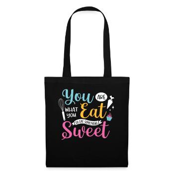 Baker Bakeries Produits de boulangerie Cadeau de cuisson - Sac en tissu - noir - Devant