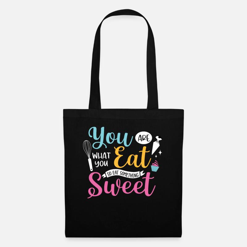 Bäcker Bäckerein Backwaren Backen Geschenk - Stoffbeutel - Schwarz