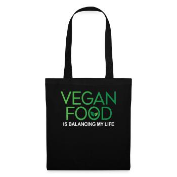 Vegan Food Is Balancing My Life - Tote Bag - black - Front