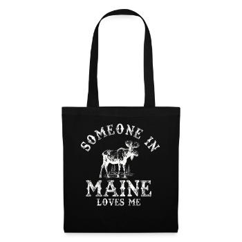 Quelqu’un dans le Maine m’aime - Sac en tissu - noir - Devant