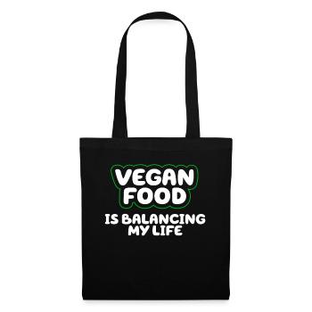 Vegan Food Is Balancing My Life - Tote Bag - black - Front