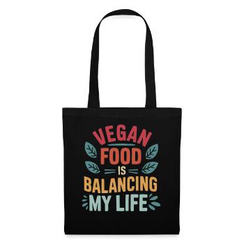 Vegan Food Is Balancing My Life - Tote Bag - black - Front