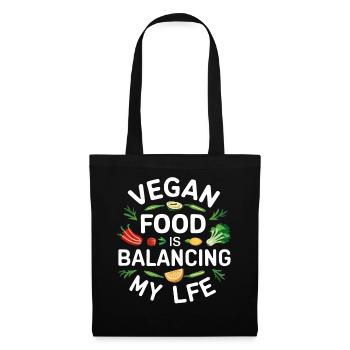 Vegan Food Is Balancing My Life - Tote Bag - black - Front