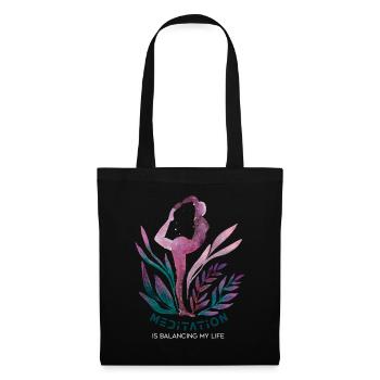 Meditation Is Balancing My Life - Tote Bag - black - Front