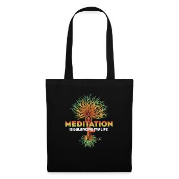 Meditation Is Balancing My Life - Tote Bag - black - Front