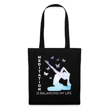 Meditation Is Balancing My Life - Tote Bag - black - Front