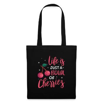 Cerise - Sac en tissu - noir - Devant