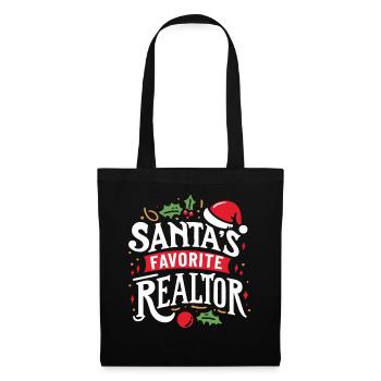 Agent immobilier Agent immobilier Cadeau d’agent immobilier - Sac en tissu - noir - Devant