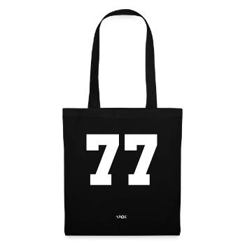 The number 77 - Tote Bag - black - Front